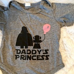 3/$10 ❤️ Star Wars Daddy’s Princess Onesie